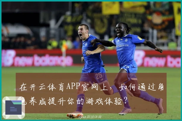 在开云体育APP官网上，如何通过角色养成提升你的游戏体验？